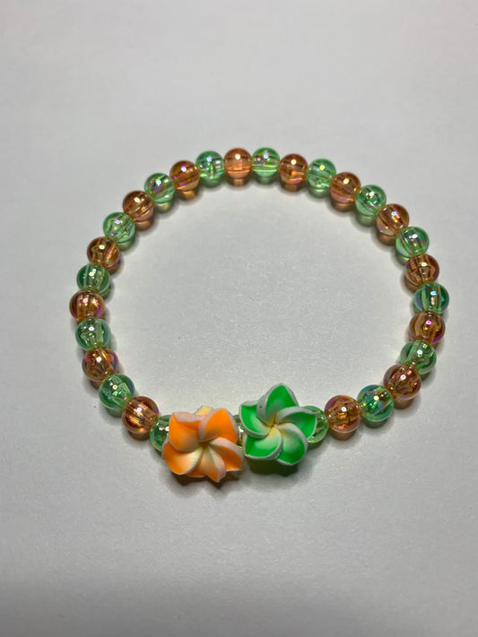 Hawaiian flower Stretch Bracelet