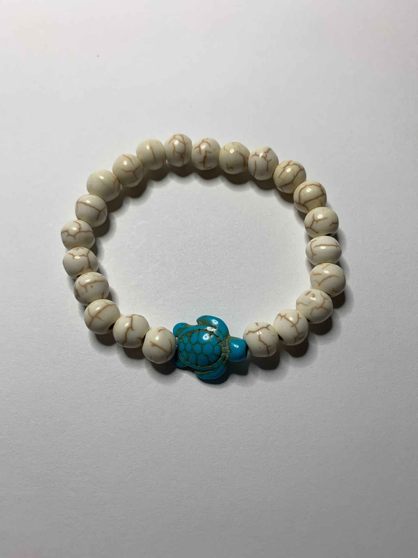 Creme Melt Crystal Bead with Turtle