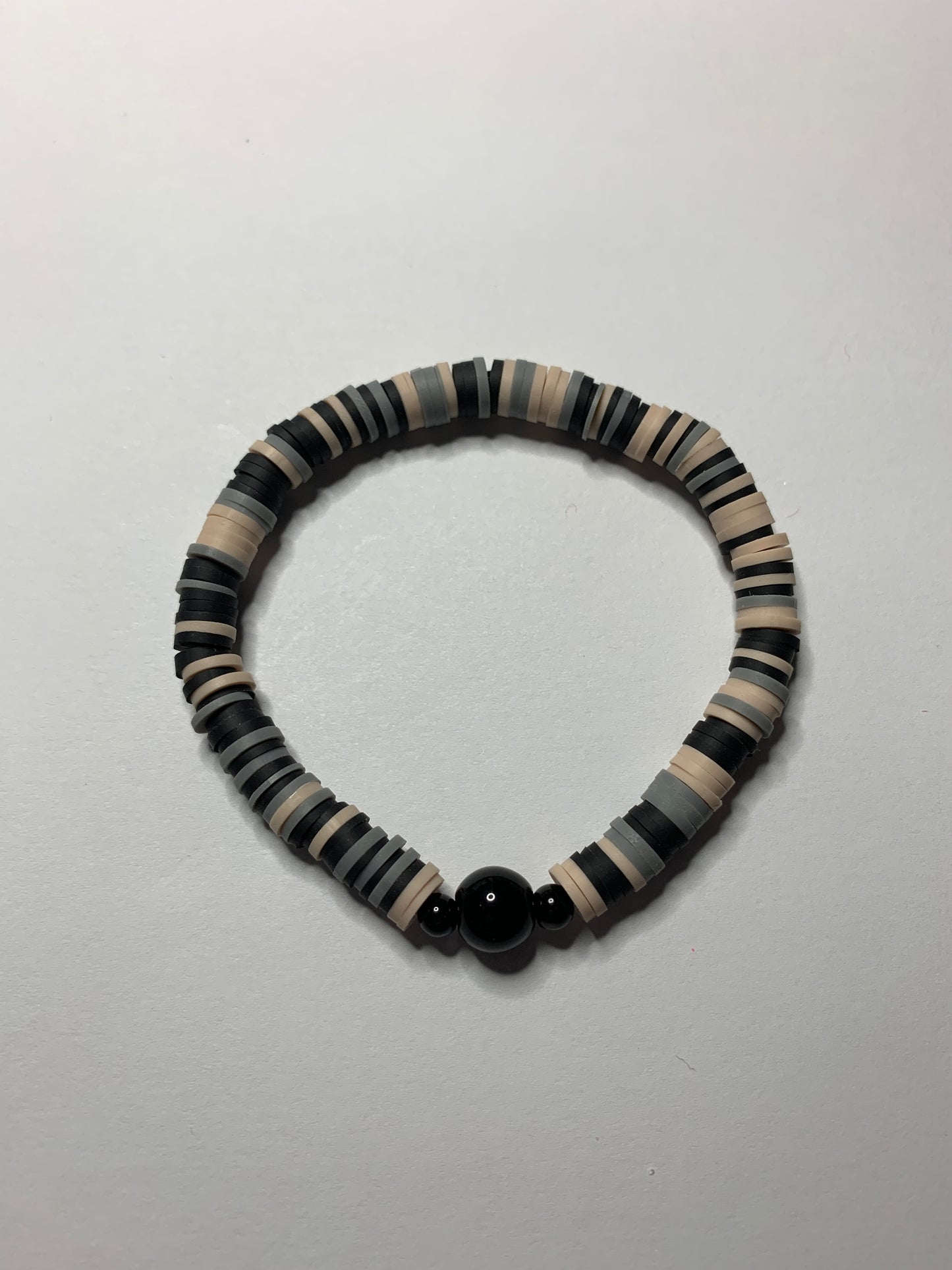 Black, Grey and Beige Bracelet