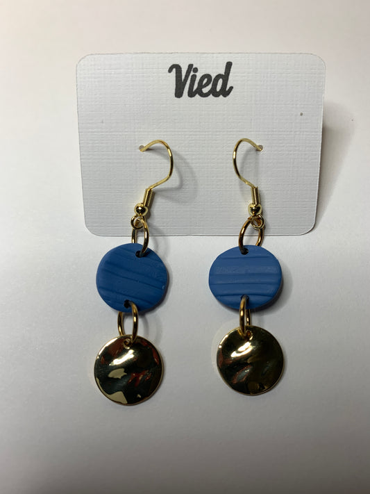 Polymer Clay Earrings / Ocean Blue