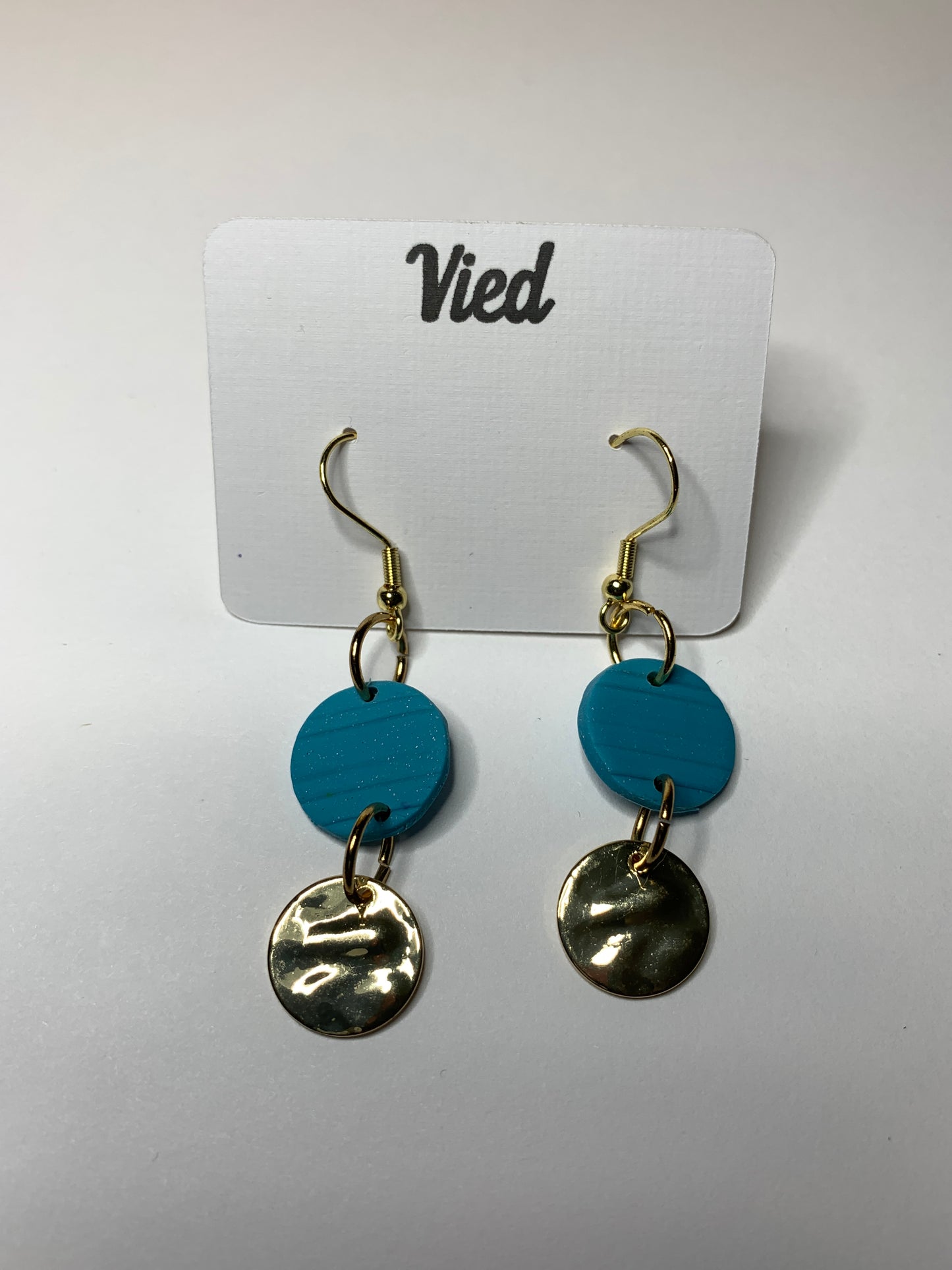 Polymer Clay Earrings / Turquoise