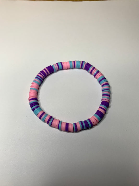 Clay Beaded Bracelet / Candy Fudge