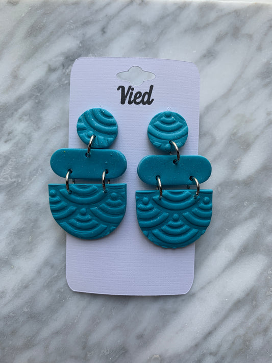 Polymer Clay Earring / Turquoise