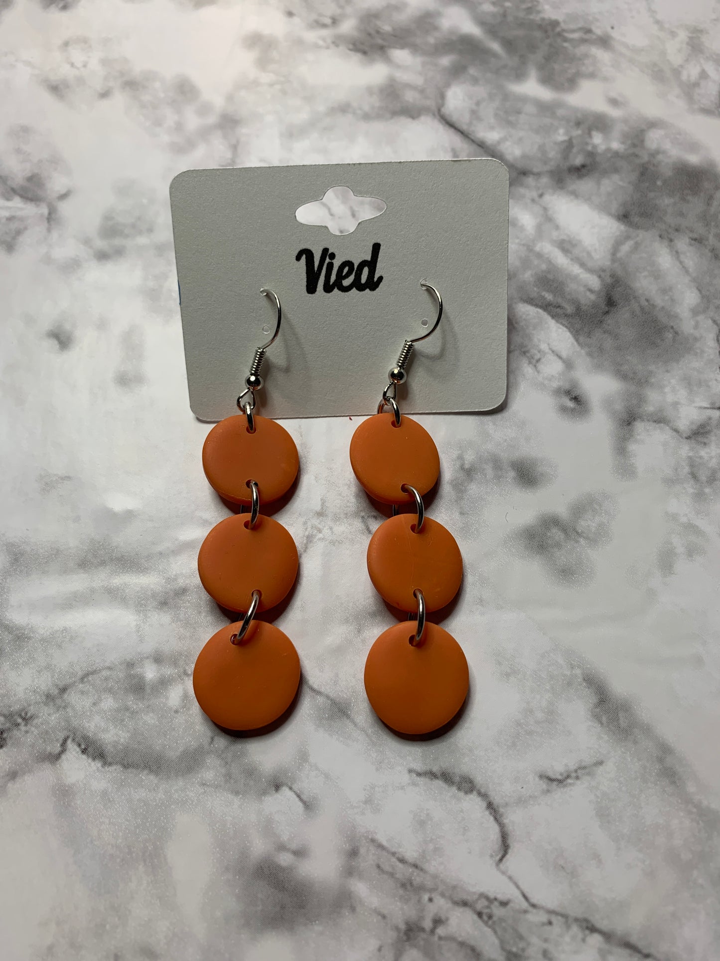 Polymer Clay Earring / Round Pumpkin