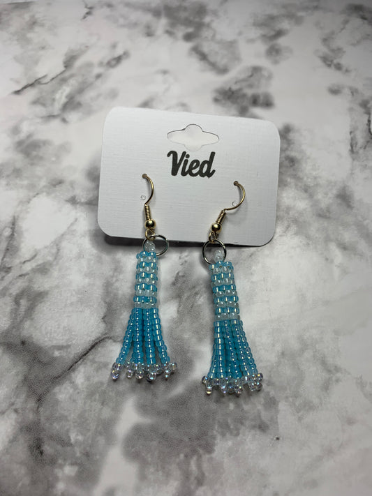 Seed Bead Earrings / Tube Style