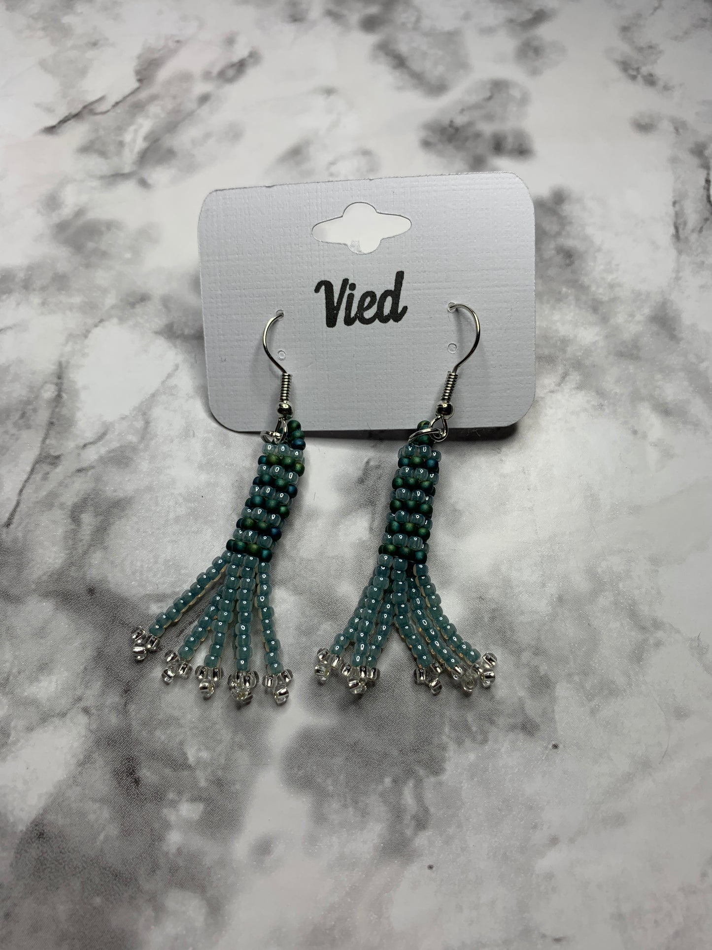 Seed Bead Earrings / Tube Style