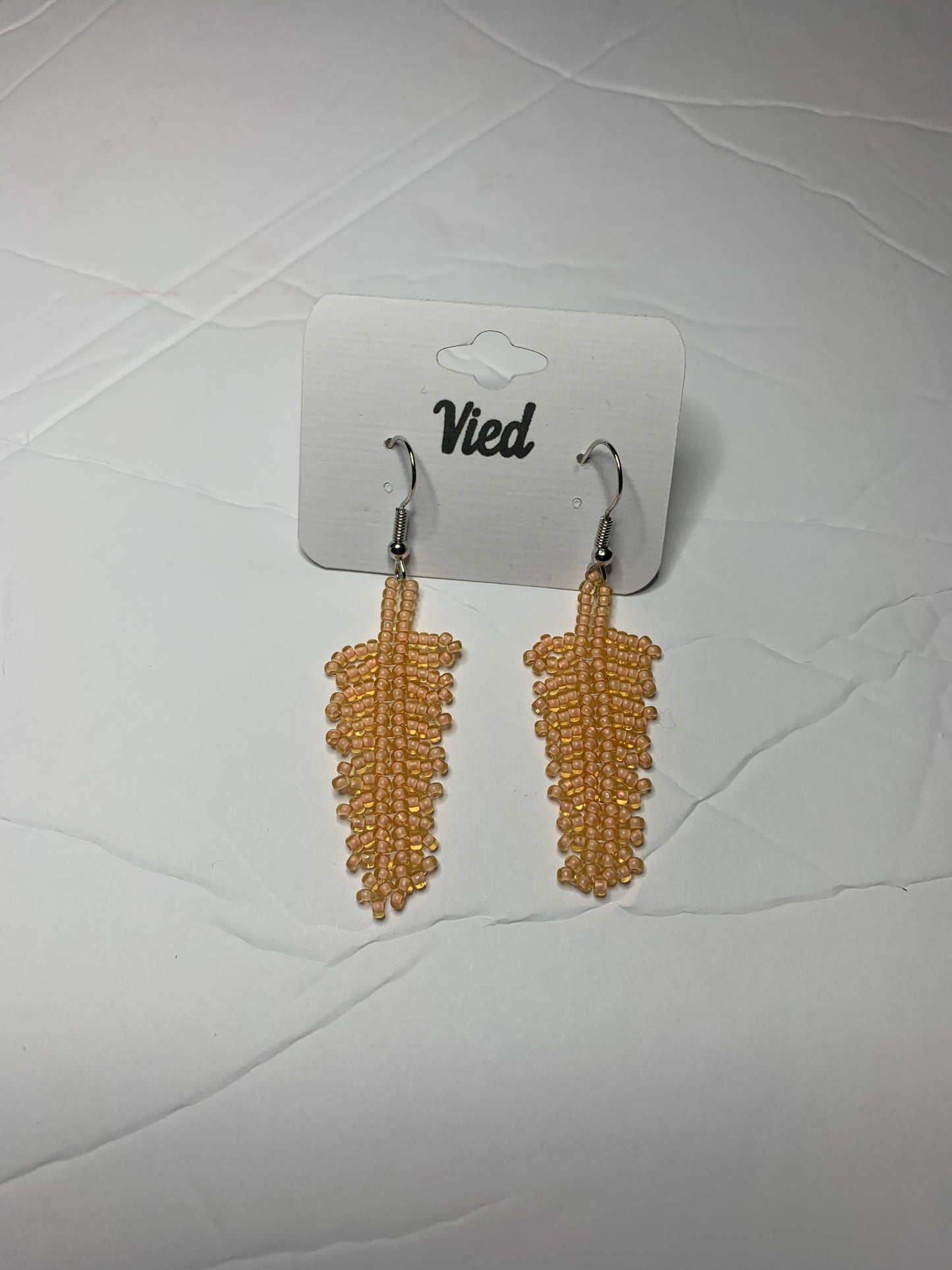 Seed Bead Earring / Apricot