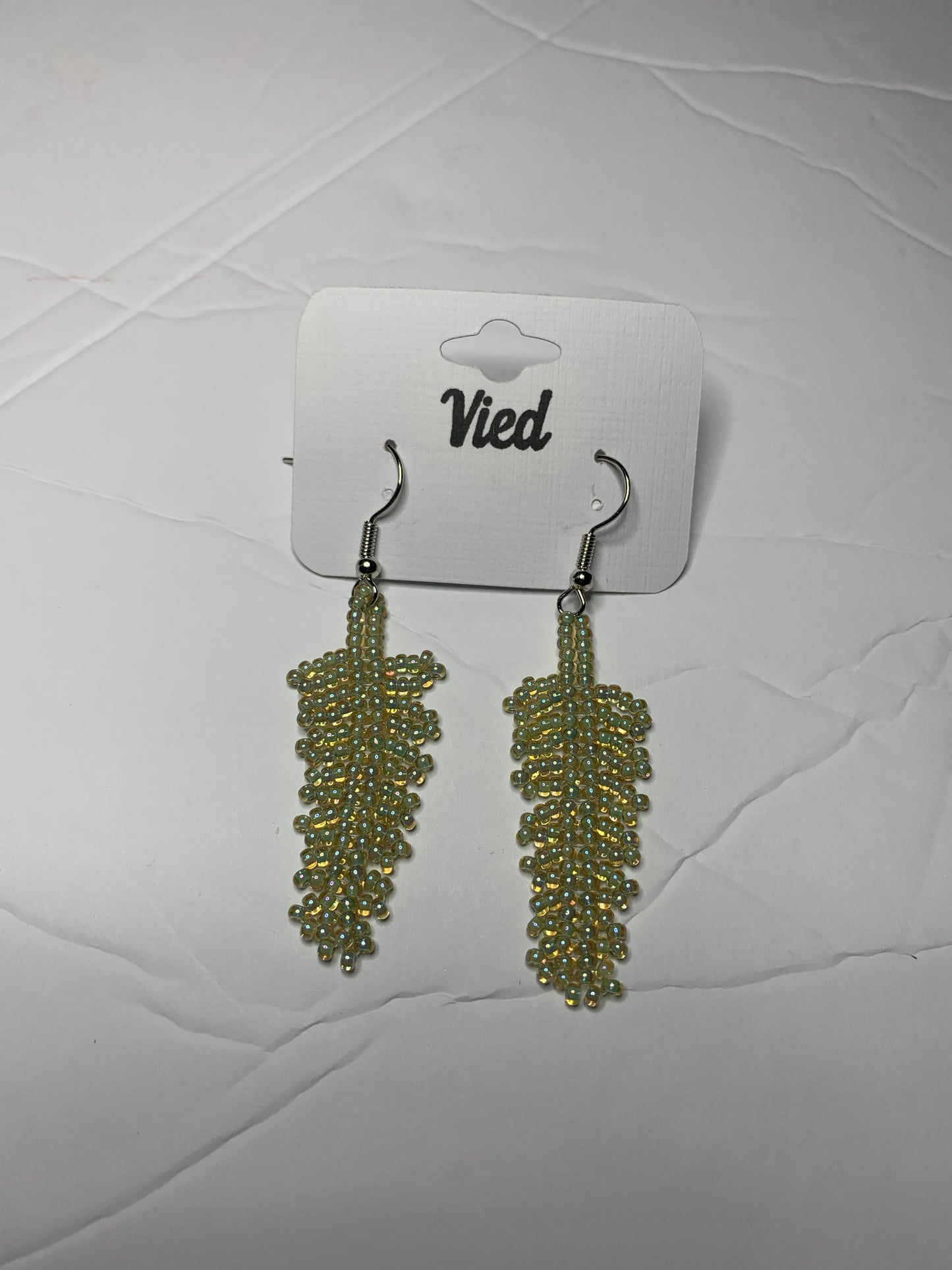 Seed Bead Earring / Mint