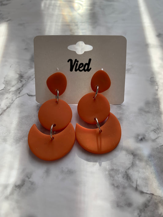 Polymer Clay Earring / orange