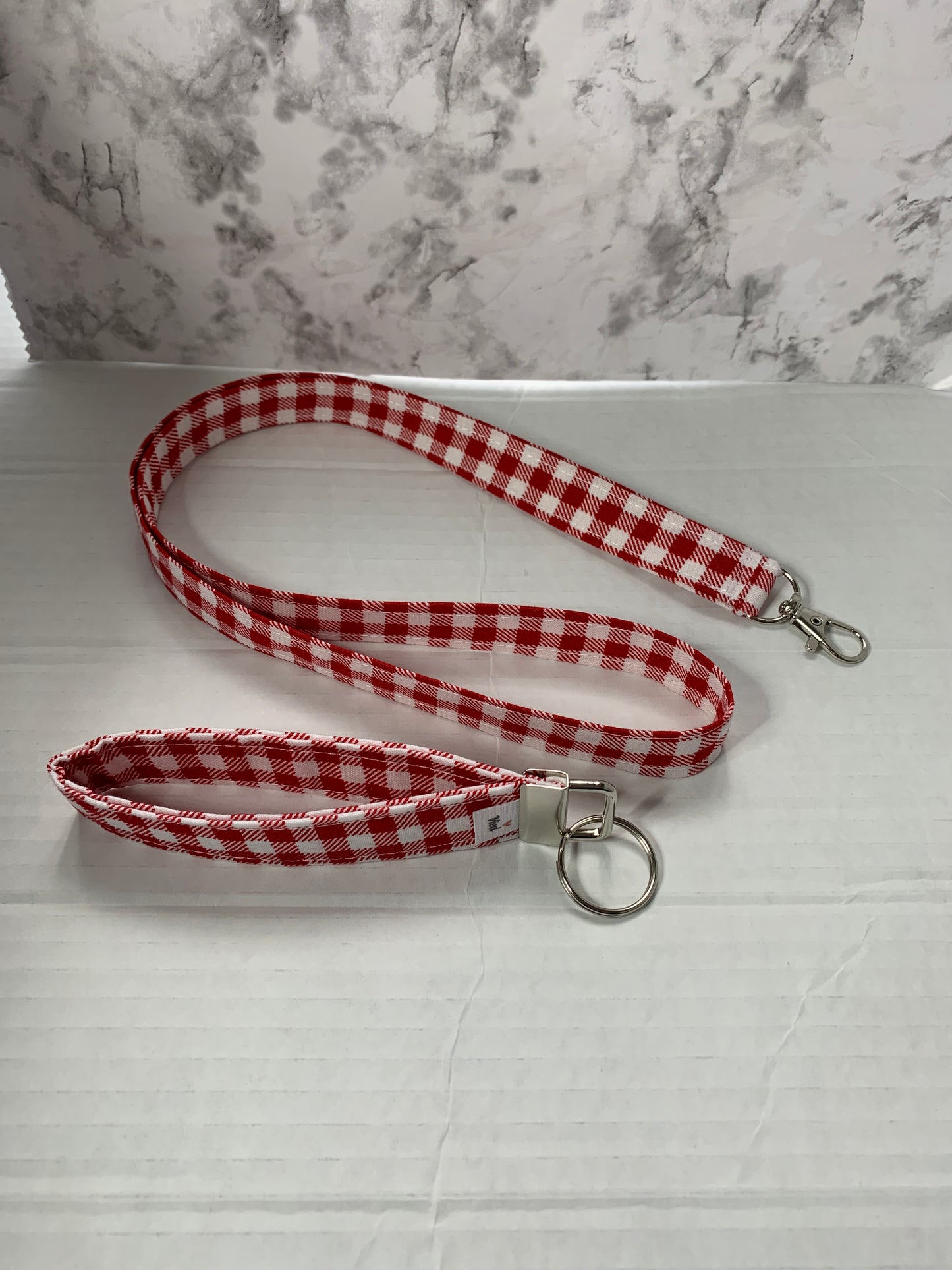 Key fob wristlet and Lanyard Set