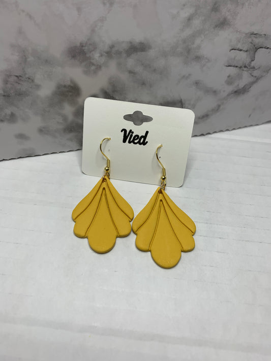 Polymer Clay Earring / Yellow